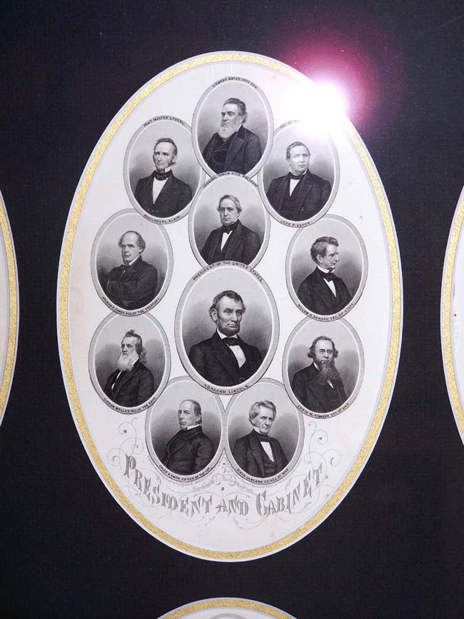 A Framed Grouping of the Leading Military and Civilian Leaders of the Civil War published in 1866 — image 3